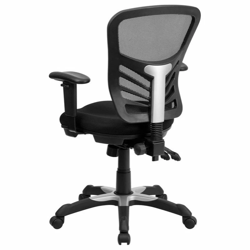 Discount ๐คฉ Flash Furniture Black Mesh Multifunction Executive Swivel Ergonomic Office Chair, Adj. Arms ๐ - Image 4