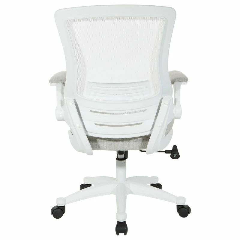 Best Pirce ⌛ Office Star Products White Screen Back Manager's Chair, Linen Stone Fabric, Linen Stone 👏 - Image 4