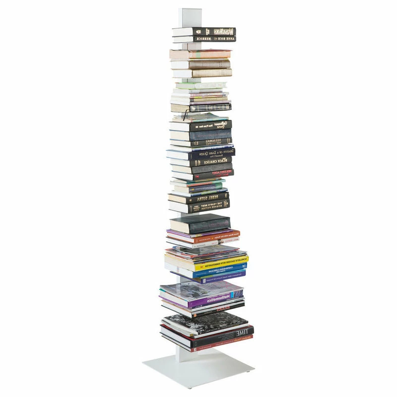 Deals ❤️ Euro Style Sapiens 60" Bookcase Tower, White 😀 - Image 3