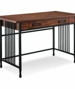 Best reviews of 🛒 Leick Home Leick Ironcraft Computer Desk In Mission Oak ⭐