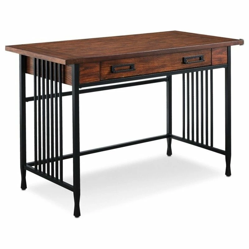 Best reviews of 🛒 Leick Home Leick Ironcraft Computer Desk In Mission Oak ⭐