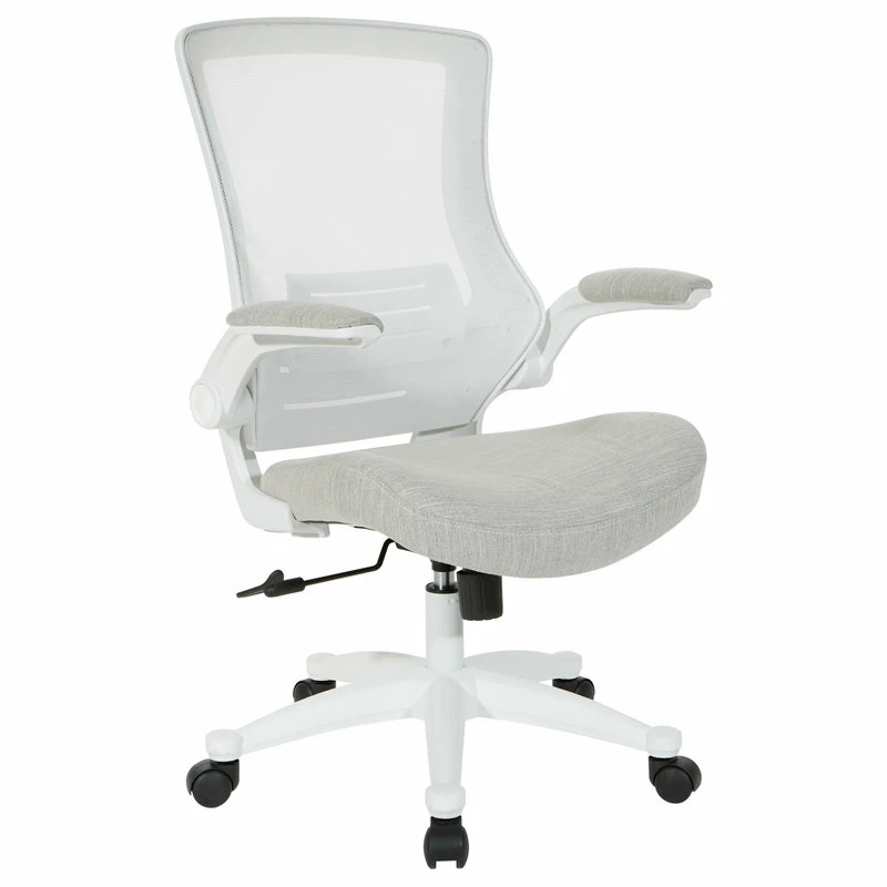 Best Pirce ⌛ Office Star Products White Screen Back Manager's Chair, Linen Stone Fabric, Linen Stone 👏 - Image 6