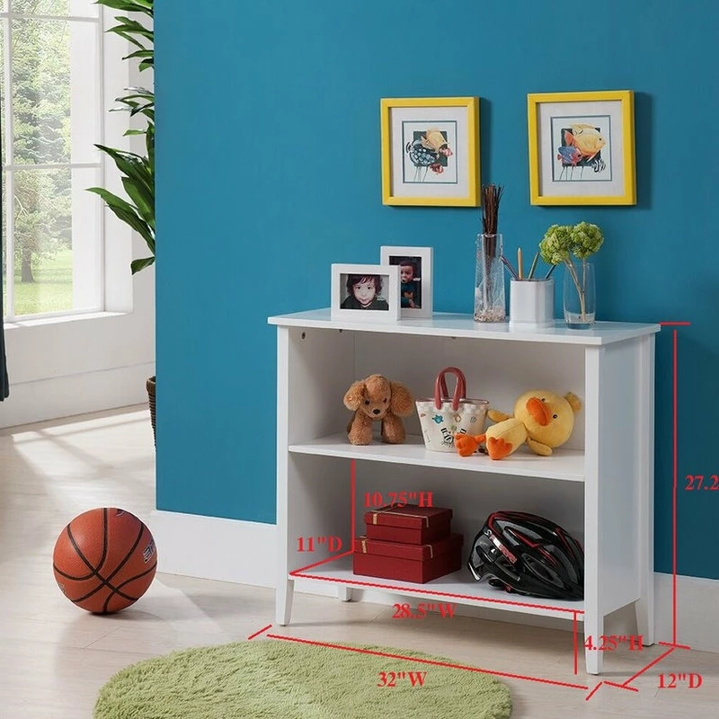 Best Pirce 😍 Pilaster Designs Paris 2-Shelf Bookcase, White 🔔 - Image 4