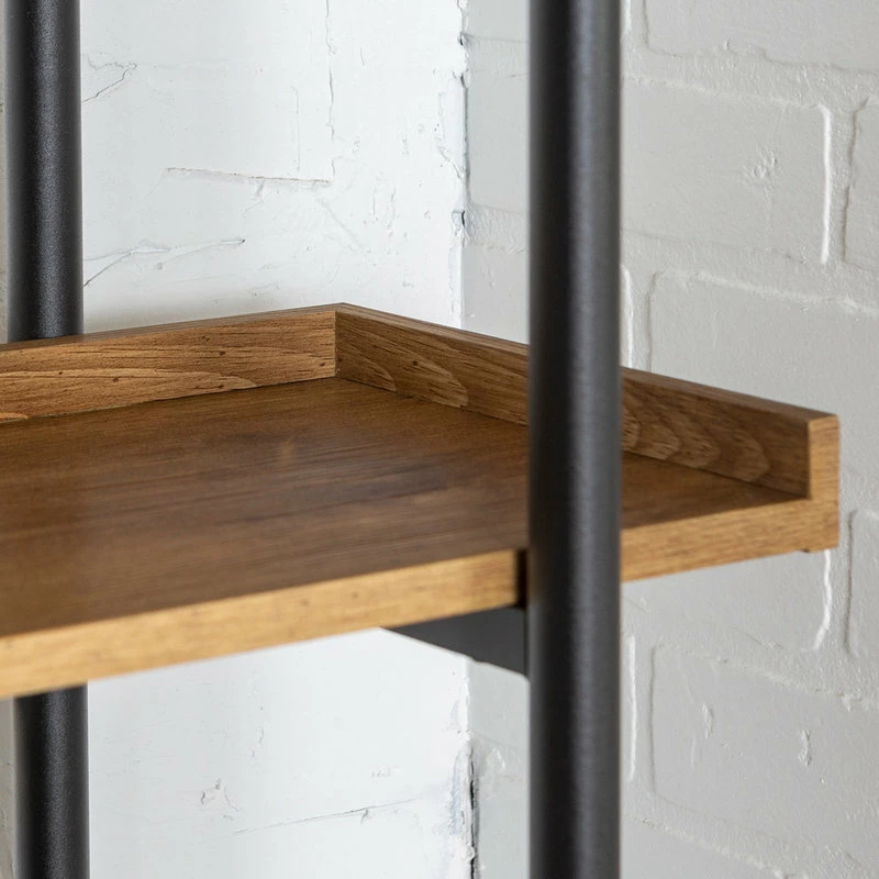 Discount ๐ Walker Edison 68" Urban Pipe Bookshelf, Barnwood โ๏ธ - Image 4