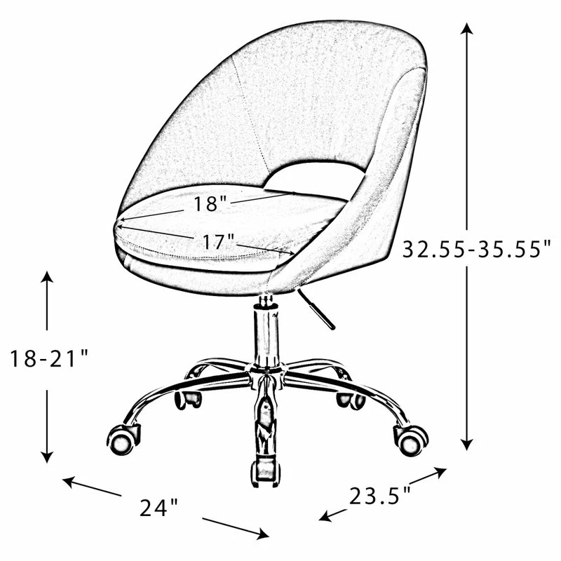Deals 🎁 Karat Home Savas Task Chair, Ivory 😀 - Image 9