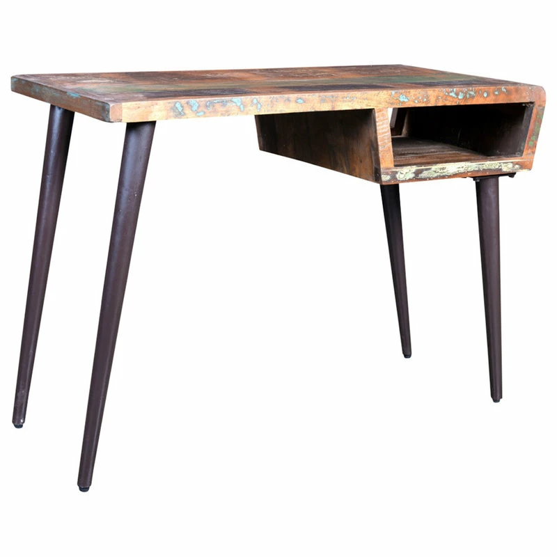 Coupon ๐ Vida XL LLC VidaXL Office W/ Iron Legs Desk Reclaimed Wood Workstation Writing Tables ๐