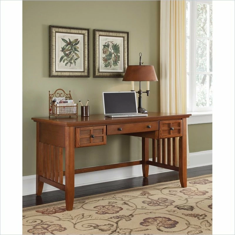 Coupon ๐ Homestyles Arts & Crafts Brown Wood Executive Desk โ - Image 3