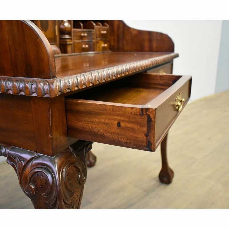 Hot Sale ๐ฅ Crafters And Weavers Legacy Solid Mahogany Wood Escritoire Secretary Desk, Brown Walnut ๐ - Image 3