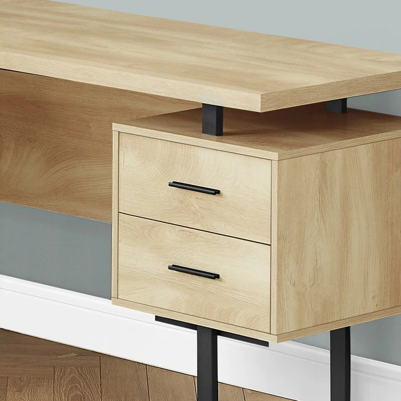 Flash Sale ๐ฅฐ Monarch Specialties Computer Desk, 70"L, Natural/Black Metal โค๏ธ - Image 4