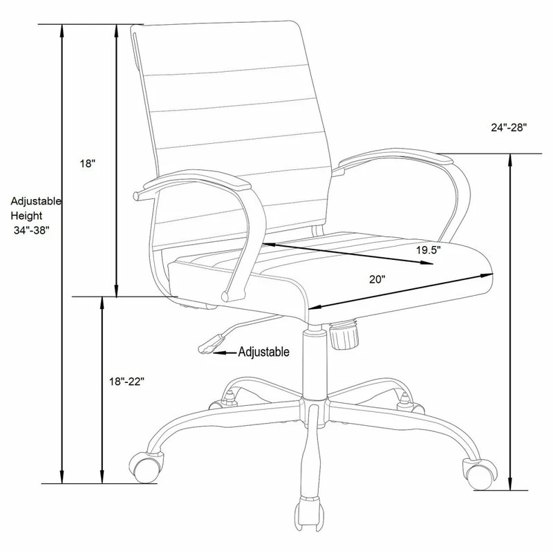 Flash Sale ๐ LeisureMod Benmar Modern Adjustable Leather Office Chair Gold Frame, Tan ๐ - Image 7
