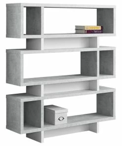 Cheapest 😉 Monarch Specialties Modern-Style Bookcase, Gray 🤩