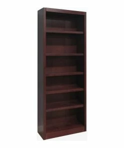 Deals 👏 Concepts In Wood Traditional 84" Tall 6-Shelf Wood Bookcase In Cherry 🛒
