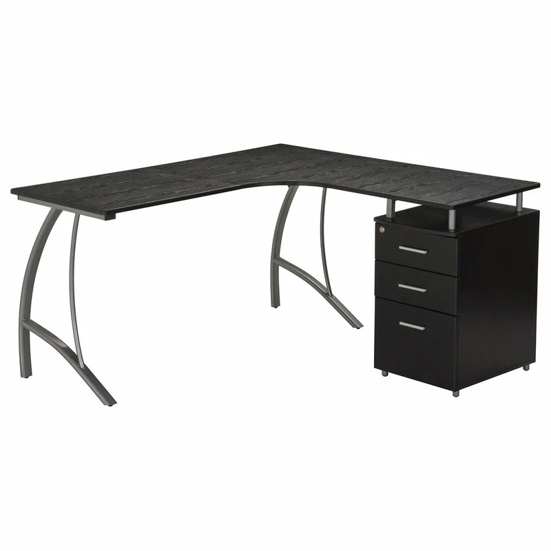 Top 10 ๐ Rta Products- L Techni Mobili L-Shape Corner Desk With File Cabinet ๐