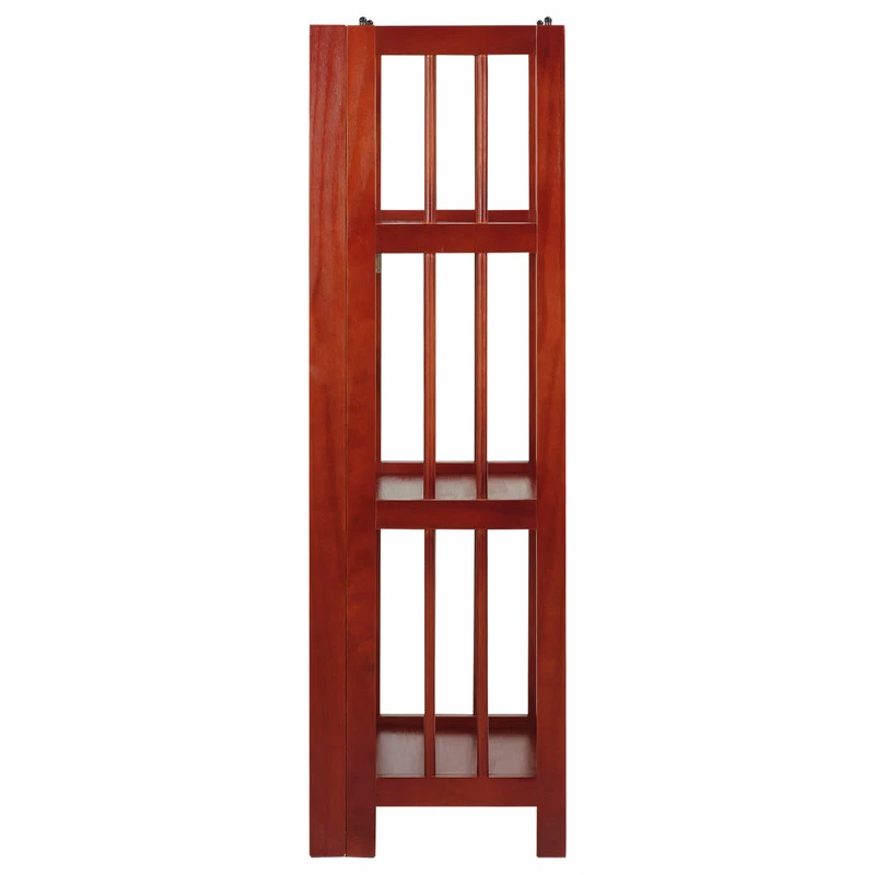 New ๐ Casual Home 3-Shelf Folding Bookcase 14" Wide, Mahogany ๐ - Image 6