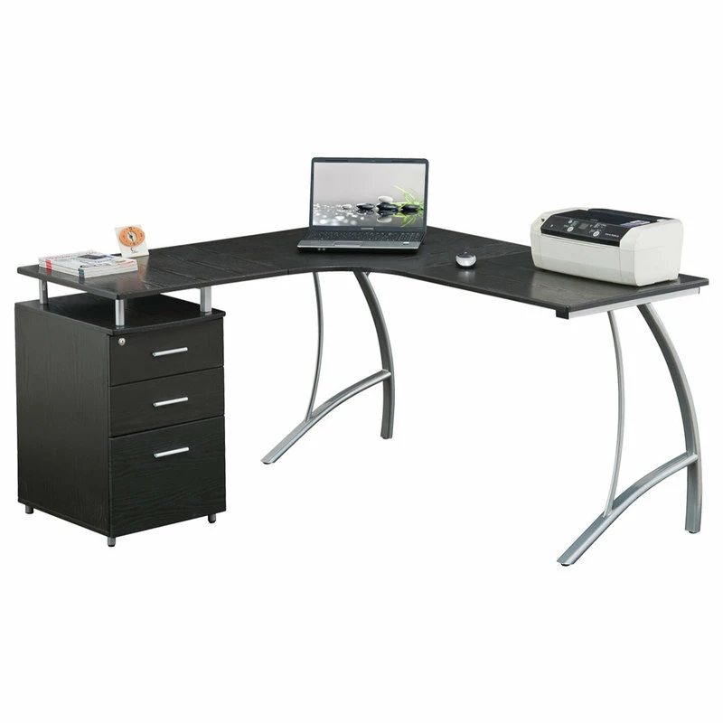 Top 10 ๐ Rta Products- L Techni Mobili L-Shape Corner Desk With File Cabinet ๐ - Image 4