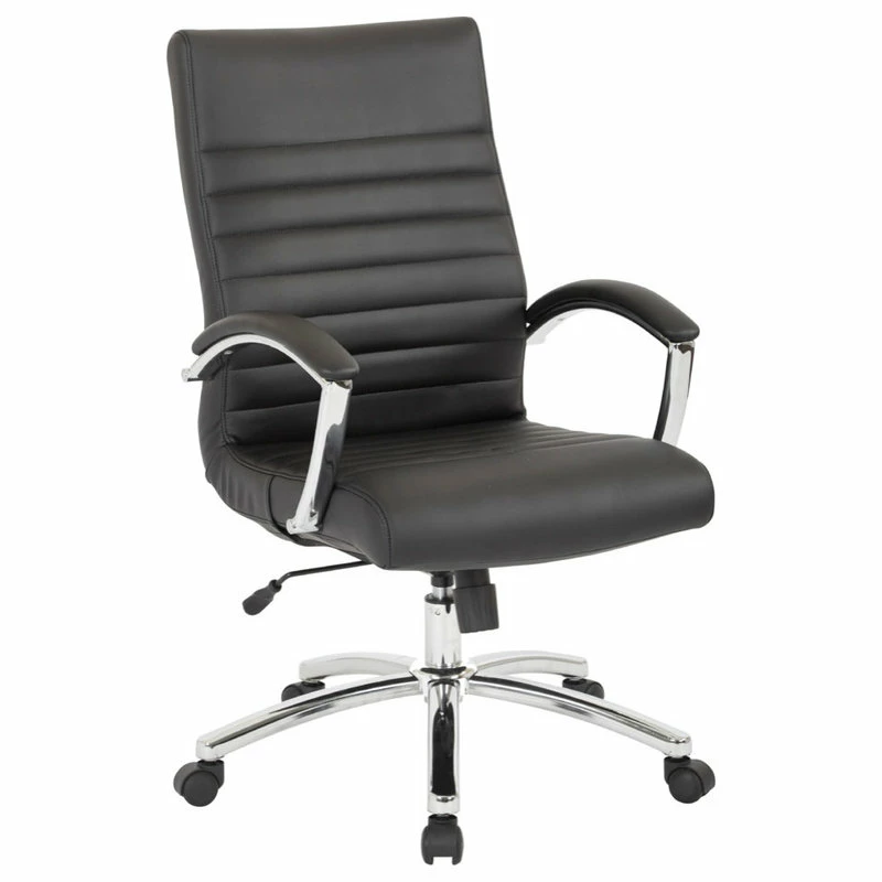 Deals โค๏ธ Office Star Products Executive Mid-Back Chair, Black ๐