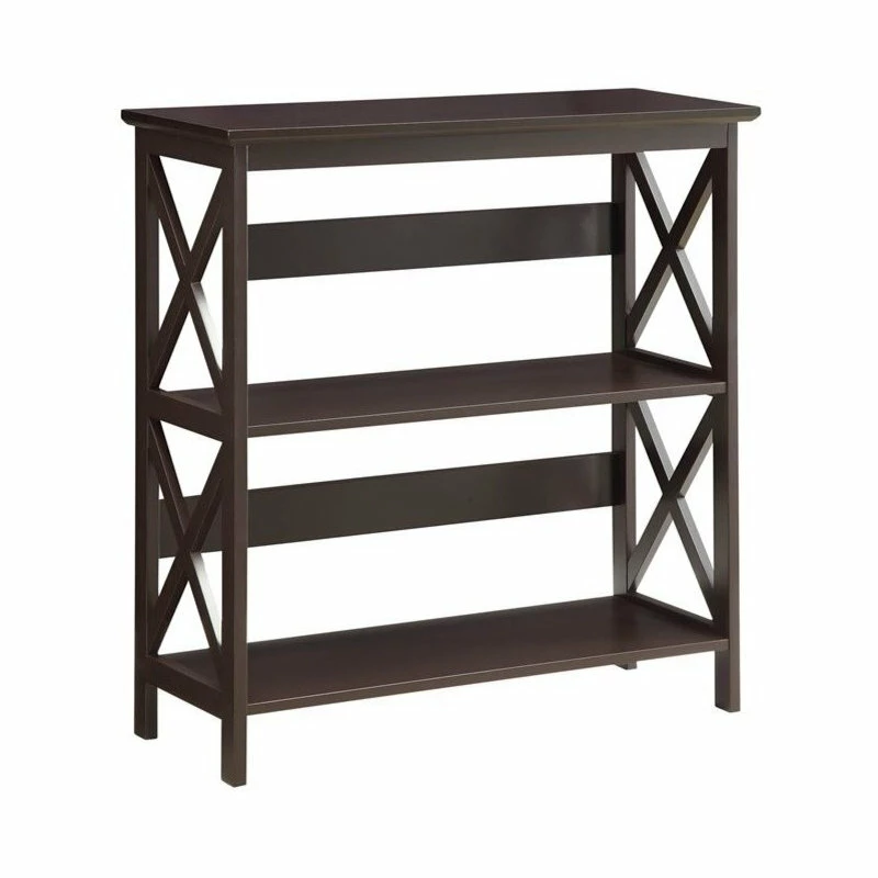 Wholesale โญ Convenience Concepts Oxford Three-Tier Bookcase In Espresso Wood Finish ๐ฅฐ
