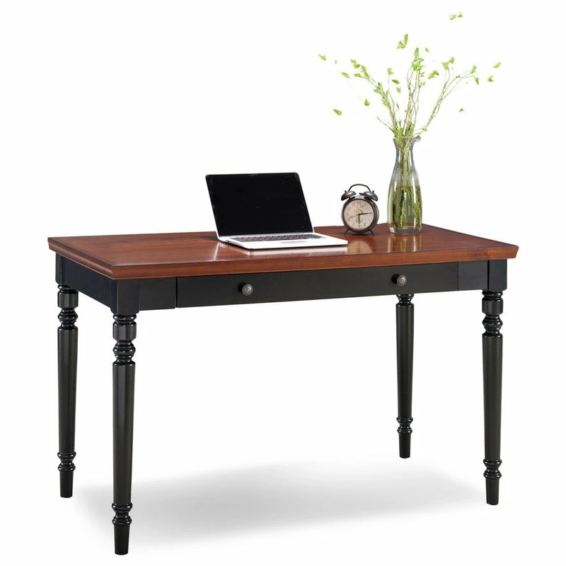 Buy ๐ Leick Home Office Farmhouse Writing Desk Drawer In Blac And Russet ๐ - Image 2