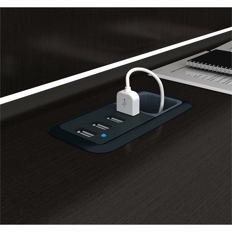 Discount ๐ Bush Business Furniture Cabot L Shaped Computer Desk With Storage In Espresso Oak - Engineered Wood ๐ - Image 4