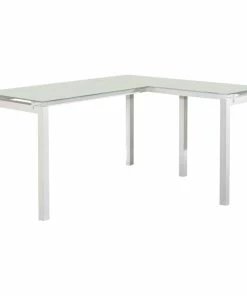 Promo 🥰 Ashley Furniture Industries Signature Design By Ashley Baraga L Shaped Desk In White ⭐