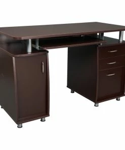 Top 10 🎉 Rta Products- L Techni Mobili Complete Workstation Computer Desk With Storage, Chocolate 🧨