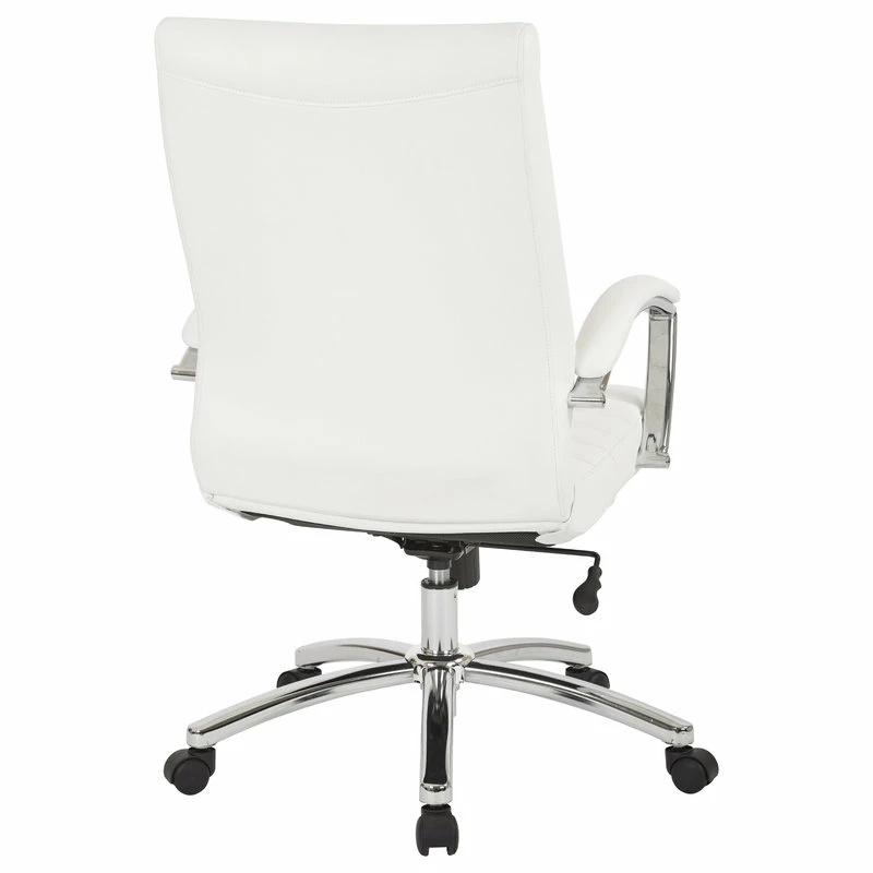 Brand new ๐ Office Star Products Executive Mid-Back Chair, White ๐คฉ - Image 3