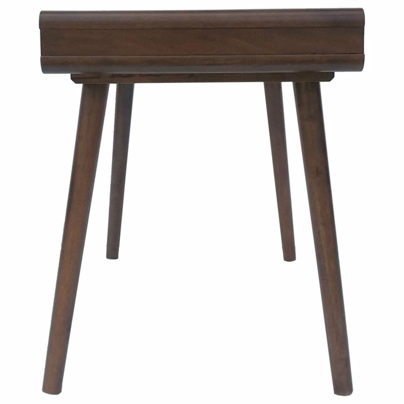 Outlet โจ GDFStudio GDF Studio Rex Mid Century Rubberwood Writing Desk, Medium Brown ๐ - Image 6