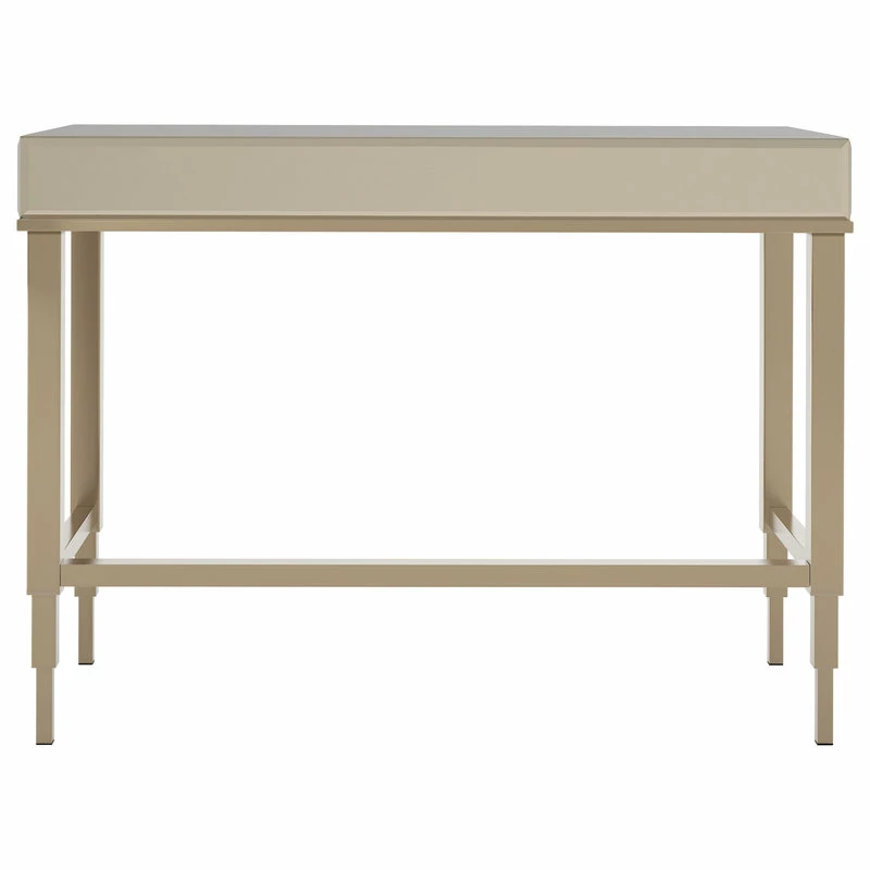Flash Sale 🎉 Inspire Q Ambrosine Mirrored Writing Desk, Champagne Gold 🎁 - Image 5
