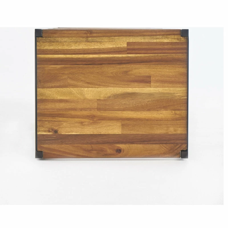 Hot Sale 👍 GDFStudio Relee Modern Industrial 4 Shelf Acacia Wood Slim Bookcase ❤️ - Image 9