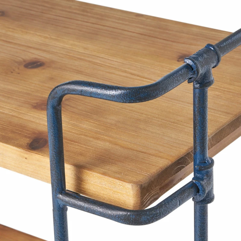 New ๐ GDFStudio Denise Industrial Outdoor 3-Tier Shelf, Natural And Black ๐ - Image 4