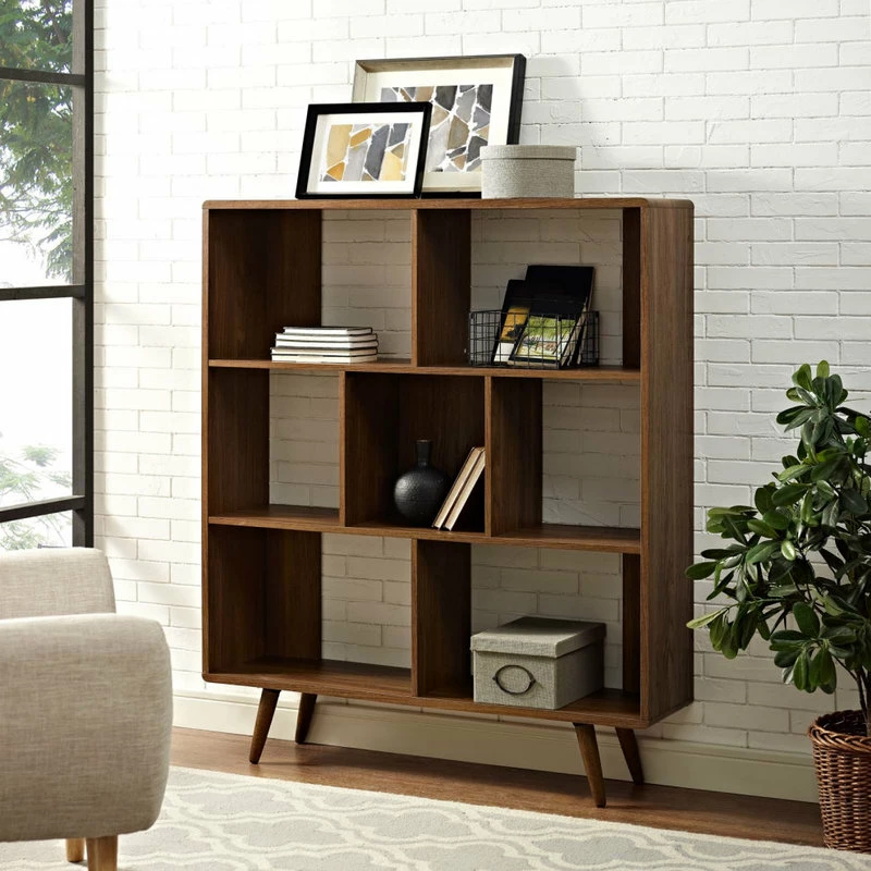 Coupon 🤩 LexMod Transmit Bookcase, Walnut 🤩 - Image 5