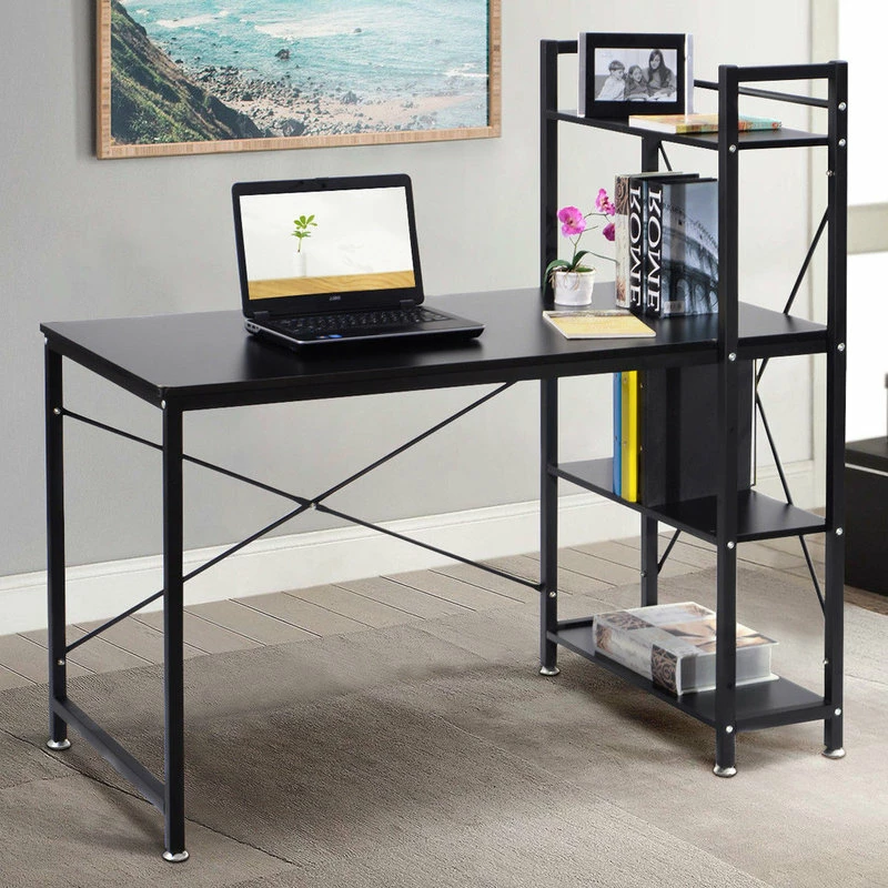 Promo 🥰 Costway Modern Computer Desk With 4-Tier Shelves PC Workstation Study Table ⭐ - Image 3