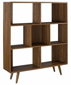Coupon 🤩 LexMod Transmit Bookcase, Walnut 🤩