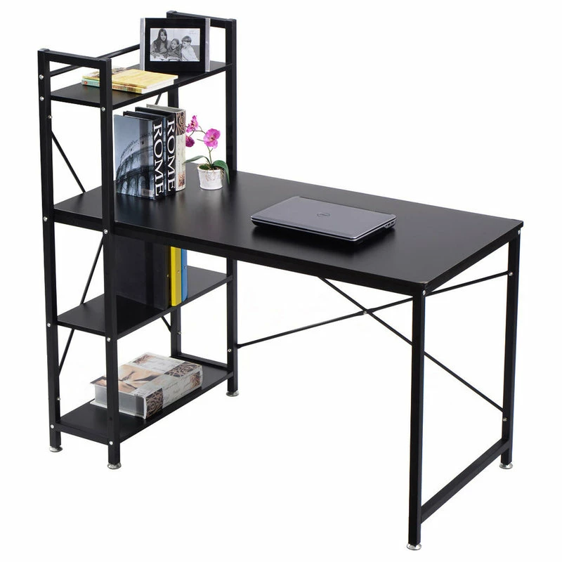Promo 🥰 Costway Modern Computer Desk With 4-Tier Shelves PC Workstation Study Table ⭐ - Image 5