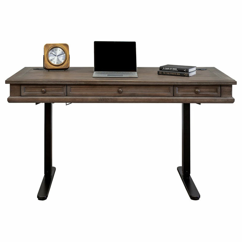 Cheap ๐ Martin Furniture Carson Sit/Stand Height Adjustable Desk In Weathered Dove ๐ - Image 3