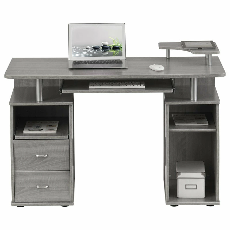 Best Pirce โ Rta Products- L Techni Mobili Complete Computer Workstation Desk With Storage, Grey ๐ฅฐ - Image 10