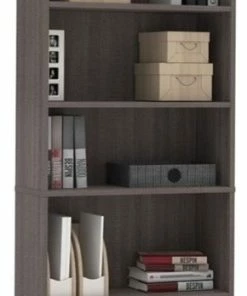 Discount ⌛ Bestar Standard Bookcase, Bark Gray 😀