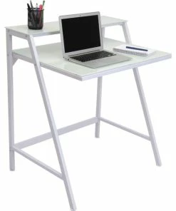Best Pirce 🧨 LumiSource 2-Tier Desk, White 🔥