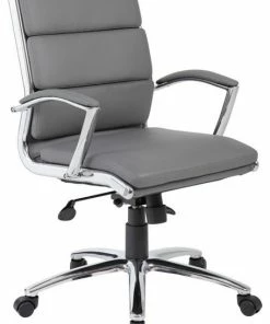 Top 10 😉 Boss Office Products Boss Office CaressoftPlus Executive Mid-Back Chair In Gray ✔️