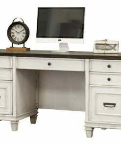 Cheapest ⭐ Martin Furniture Hartford Double Pedestal Desk, White 🛒