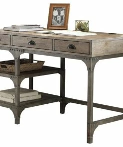 Best reviews of 🎁 Scranton & Co Writing Desk In Weathered Oak And Antique Silver ❤️